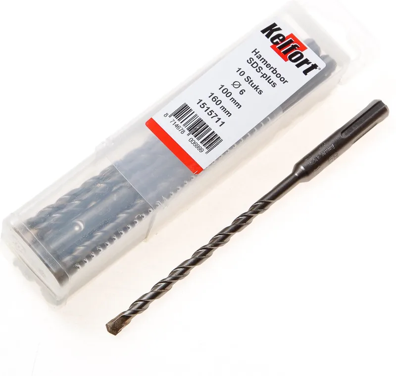 Hamerboor SDS-plus tenpack diameter 6 x 160/100mm by Kelfort – product image