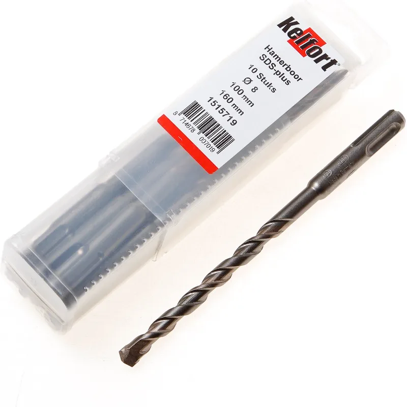 Hamerboor SDS-plus tenpack diameter 8 x 160/100mm by Kelfort – product image