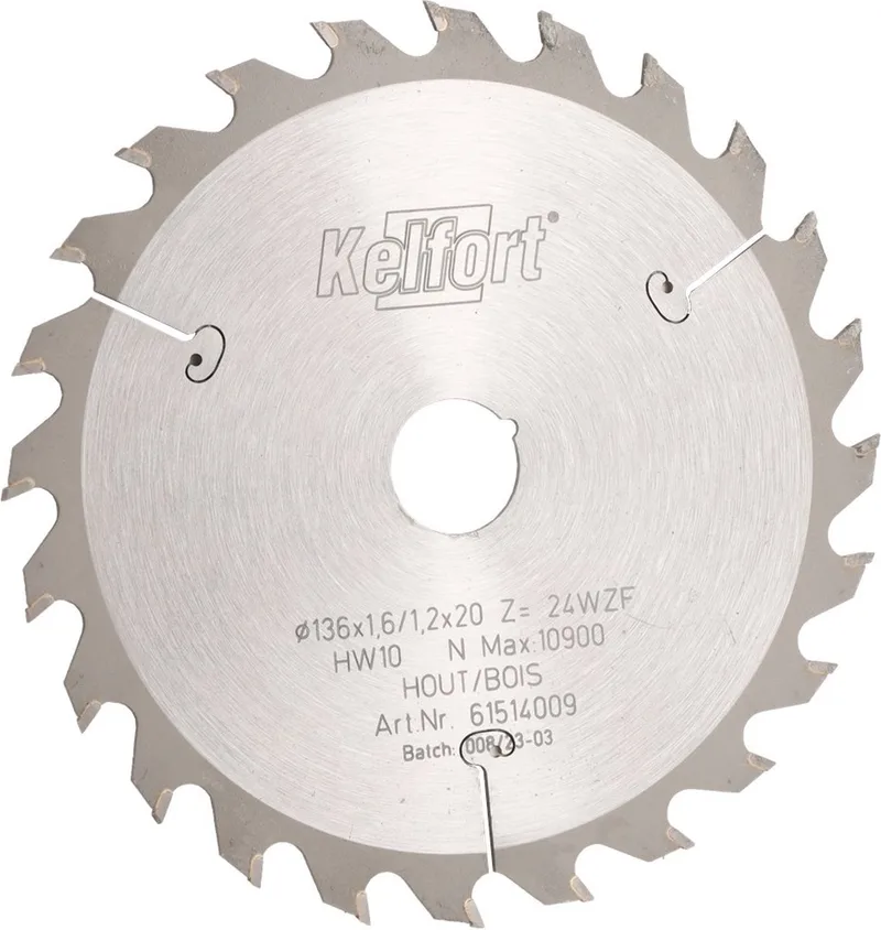 HM Zaagblad 136x1.6x20 24T WZF - 1514009 de Kelfort – image du produit