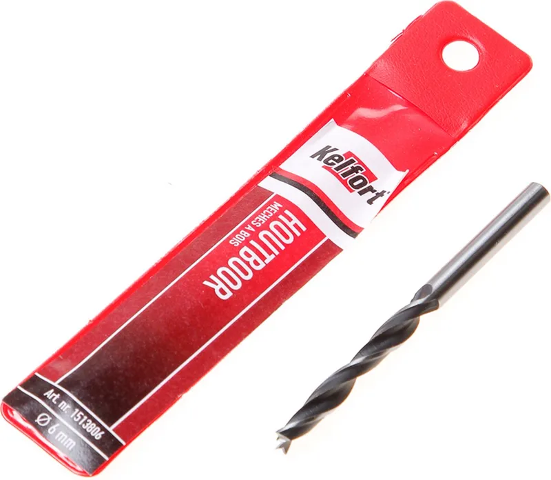 Houtspiraalboor 6mm van Kelfort – productafbeelding