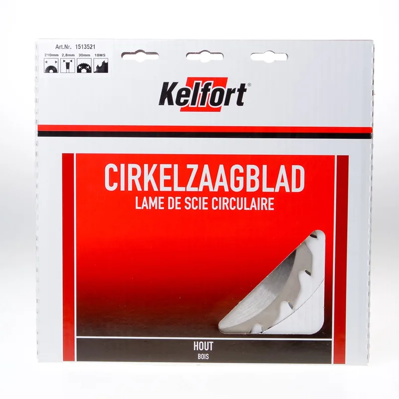 Kelford zaagblad HM 210x30 16-tands - voor aluminium en plaatmateriaal geschikt voor Trespa van Kelfort – productafbeelding