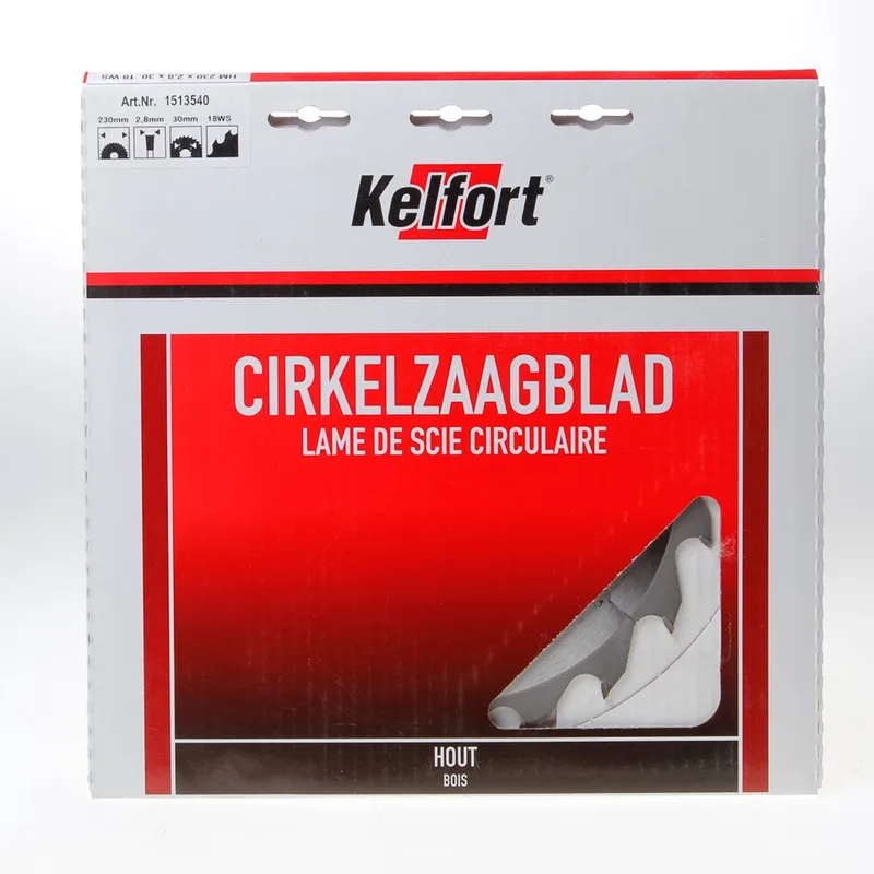 Saemawerk Zaagblad Hard Metaal 18-tands - Ø 230 x 30 mm de Kelfort – image du produit