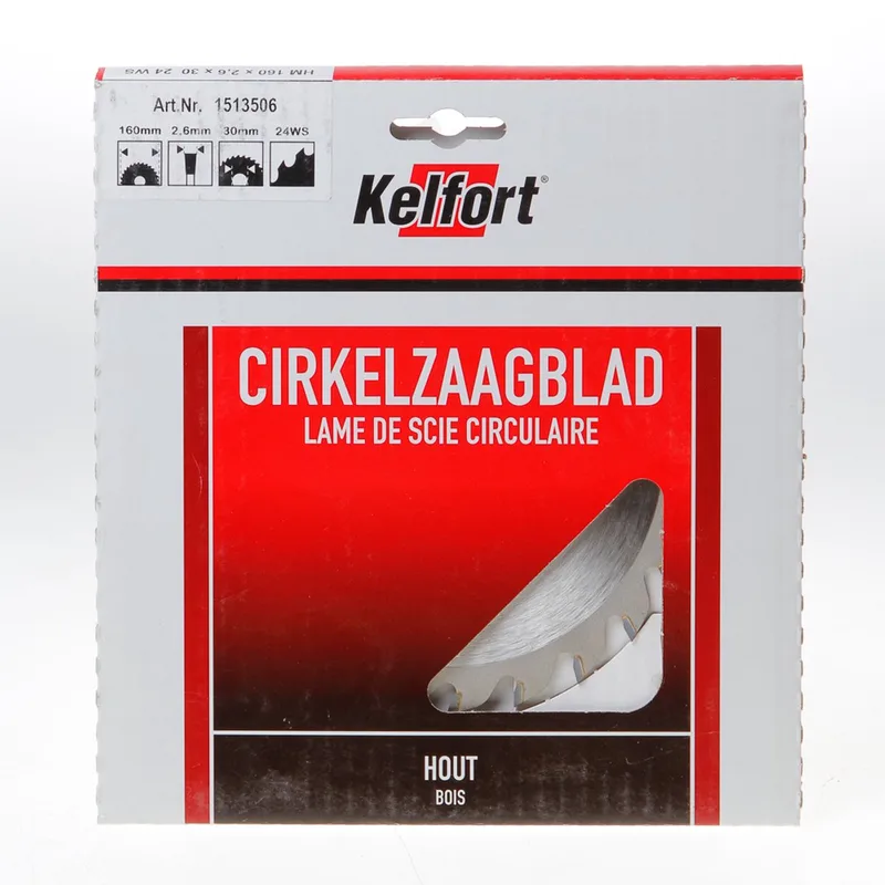Saemawerk Zaagblad Hard Metaal 24-tands - Ø 160 x 30 mm by Kelfort – product image