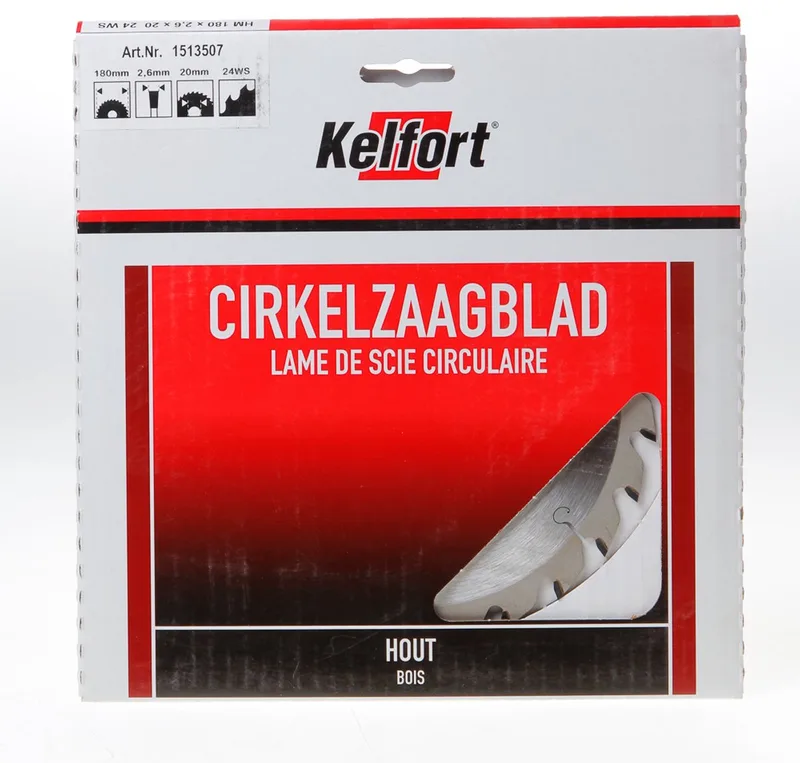 Saemawerk Zaagblad Hard Metaal 24-tands - Ø 180 x 20 mm de Kelfort – image du produit