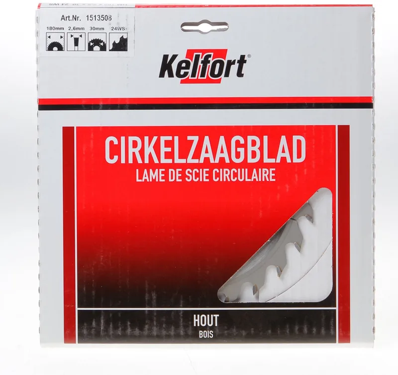 Saemawerk Zaagblad Hard Metaal 24-tands - Ø 180 x 30 mm de Kelfort – image du produit