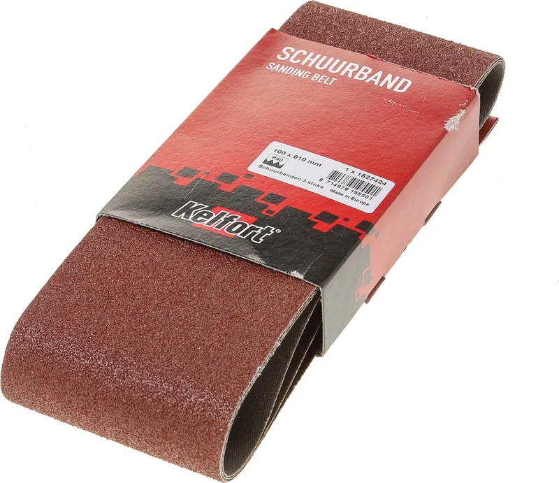 SCHUURBAND 100X610MM P40 - 3 BANDEN HOUT, STAAL, VERF, LAK EN PLAMUUR by Kelfort – product image