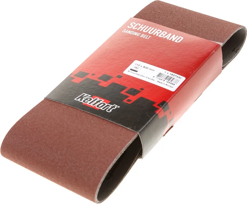 SCHUURBAND 110X620MM P80 - 3 BANDEN HOUT, STAAL, VERF, LAK EN PLAMUUR von Kelfort – Produktbild
