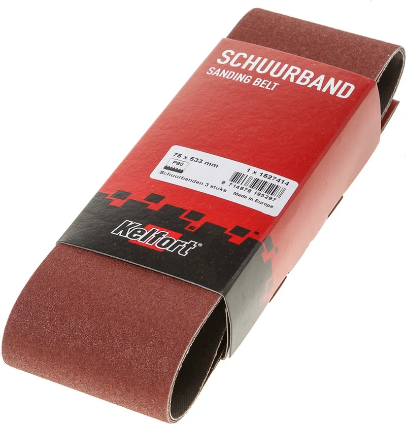Schuurband 75X533mm P80 P. 3 Banden - 1527414 de Kelfort – image du produit