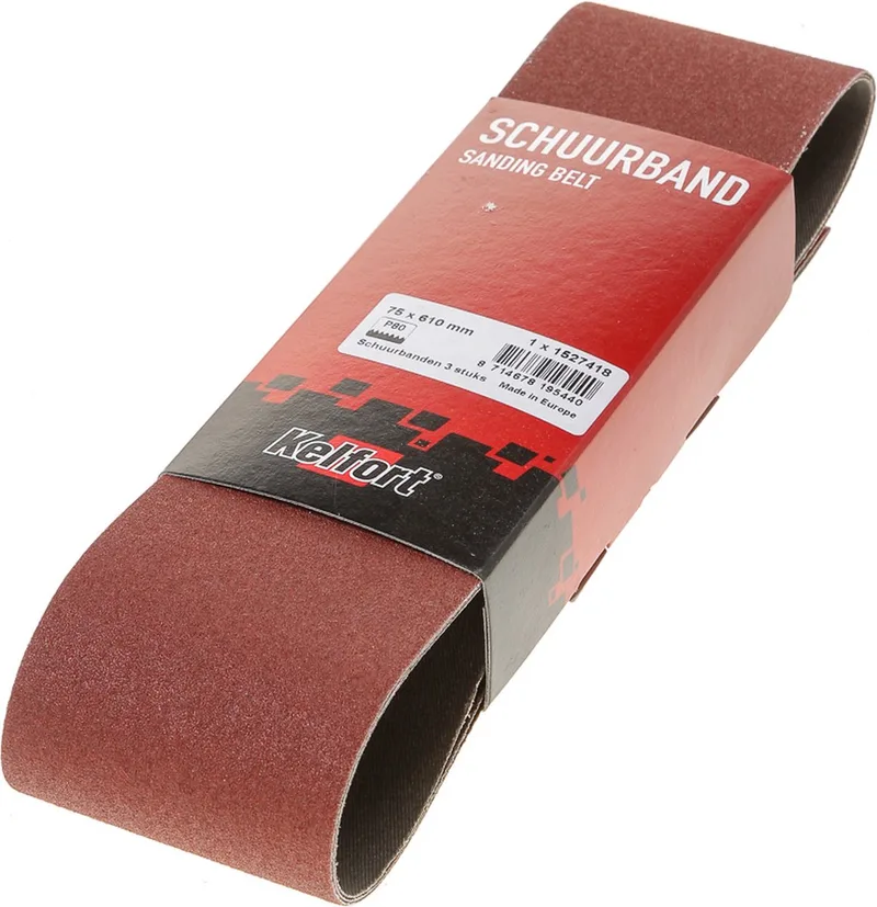 Schuurband 75X610 Korrel 80 - 3 Stuks - 1527418 von Kelfort – Produktbild