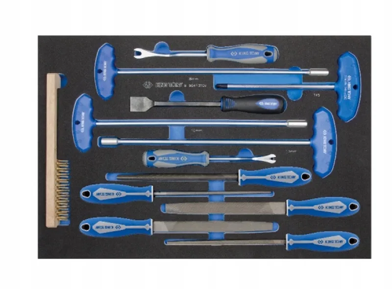 13-delige Gereedschapsset: Draadborstel, Dop- en Torx Sleutels de King Tony – image du produit