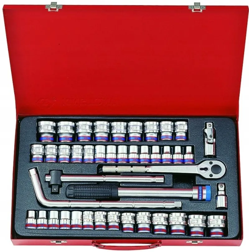 Doppelte Steckschlüssel-Satz 1/2" 43-teilig metrisch & Zoll de King Tony – image du produit