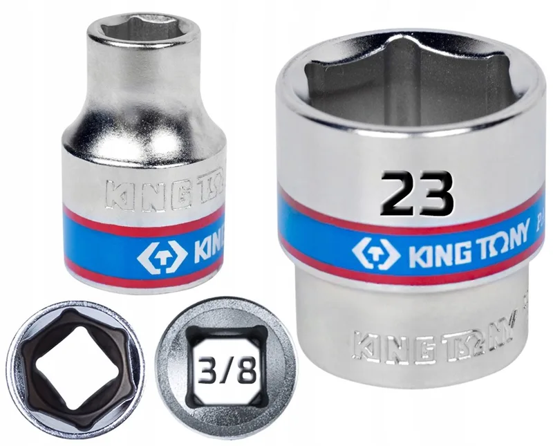 Dopsleutel 3/8" 6-kant Cr-V 23x32mm by King Tony – product image