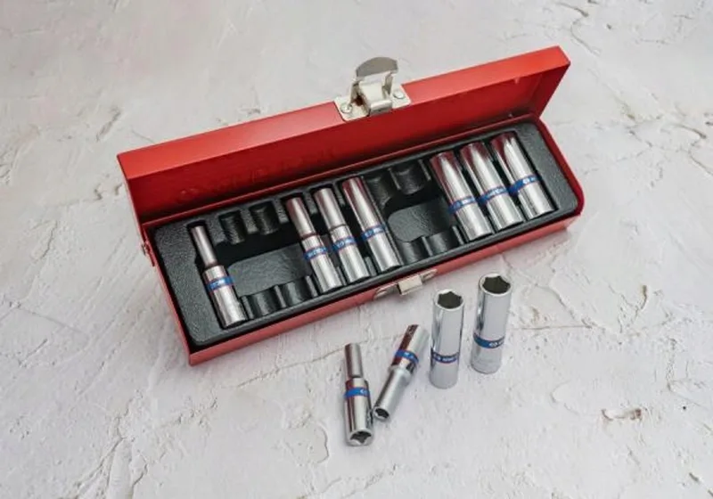 Dopsleutel Set 1/4" 6-kant 11-delig 4-13mm Lang by King Tony – product image