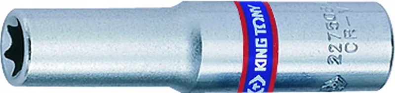 E-Torx-dop 1/4" E7x50mm Cr-V-dop van King Tony – productafbeelding