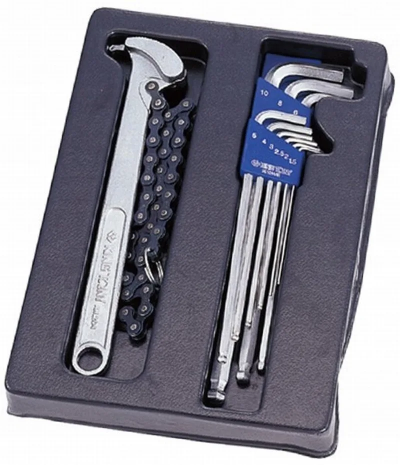 Extra lange inbussleutelset met kogelpunt (1,5-10 mm) + oliefiltersleutel de King Tony – image du produit