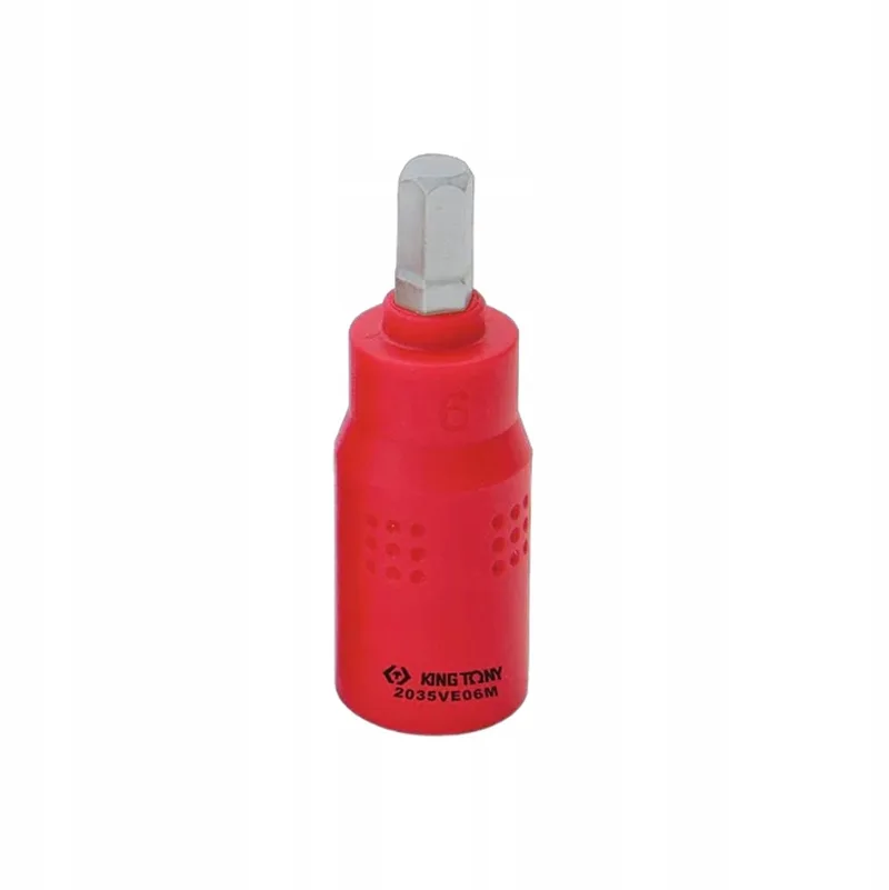 Geïsoleerde 1/4" Dopsleutelbit Inbus H4 4mm 1000V King Tony de King Tony – image du produit