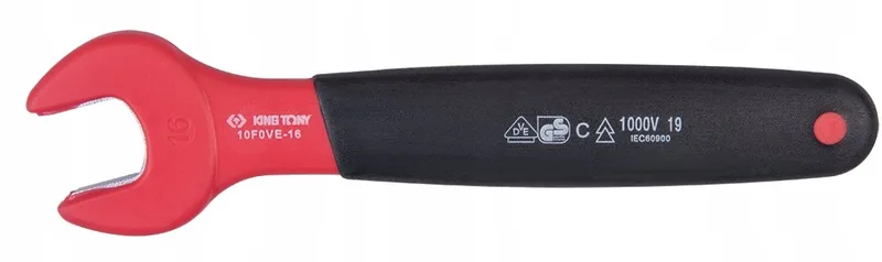 Geïsoleerde ringsleutel 16 mm x 170 mm - Veilig werken von King Tony – Produktbild