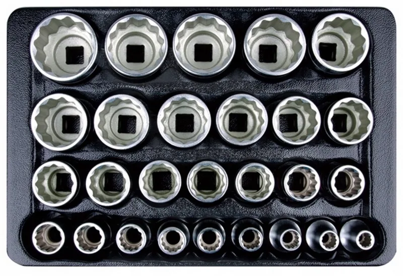 King Tony 1/2" 12-zijdige doppelflex doppenset 8-36mm, 27-delig von King Tony – Produktbild