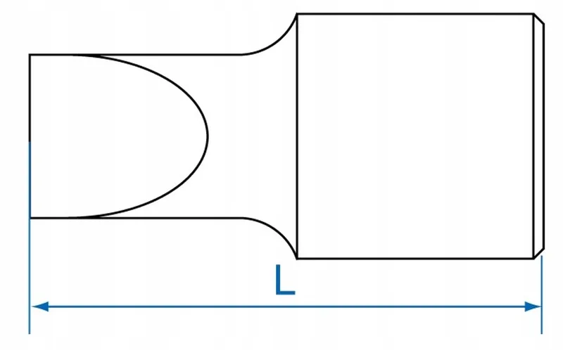 King Tony 1/4" Bit Dopsluiting Platte Schroevendraaier 5,5mm x 25mm by King Tony – product image
