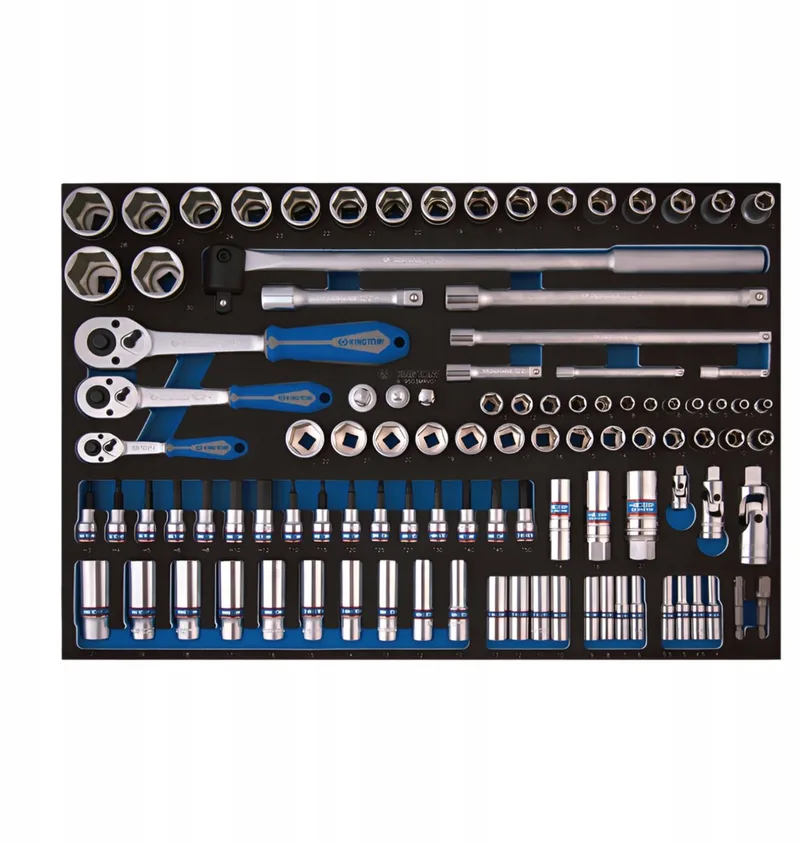 King Tony 103-delige doppenset 1/4"+3/8"+1/2" - 4-32mm de King Tony – image du produit