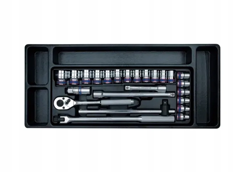 King Tony 24-delige 1/2" doppenset 10-32mm met toebehoren by King Tony, Blue – product image