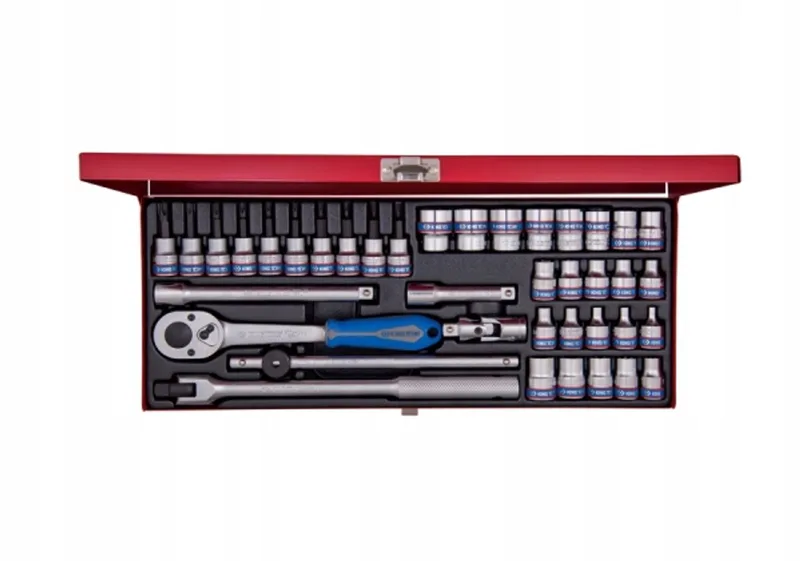 King Tony 3/8" Gereedschapset 39 Delig: Dop, Torx, E-Torx & Ratel by King Tony, Silver – product image