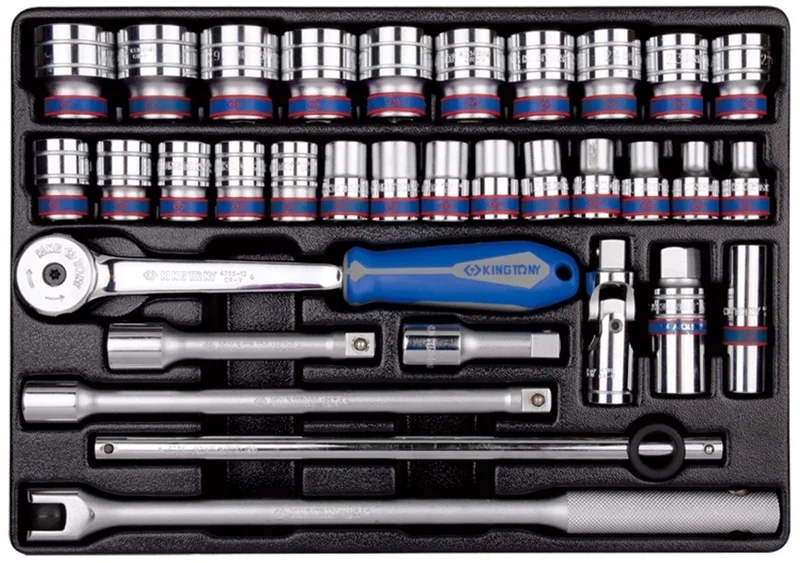 King Tony 33-delige 1/2" doppenset 6-kant 8-32mm met inleg by King Tony – product image