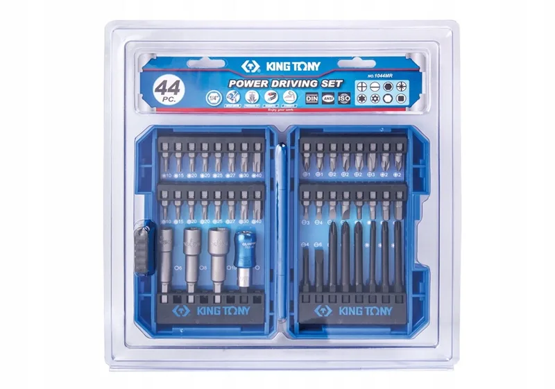King Tony 44-delige bitset 1/4" - zeskant, torx, PH, PZ by King Tony – product image