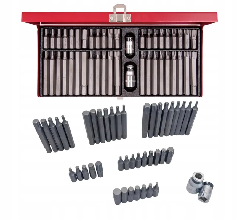 King Tony 44-delige bitset: Torx, Hex, Spline in metalen cassette by King Tony – product image