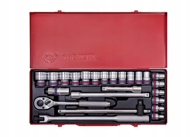 King Tony 4526SR 1/2" dopsleutelset, 24-delig, inch-maten, metalen koffer by King Tony – product image