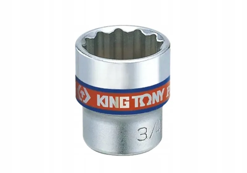 Korte 3/8" Dopsleutel 15/32" x 27mm 12-kant Cr-V de King Tony – image du produit