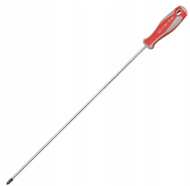Kruiskopschroevendraaier PH1 x 400mm - Extra Lang von King Tony, Rot – Produktbild