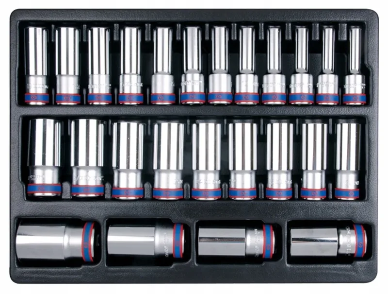 Long 12-kant doppenset 1/2'' 8-36mm 25-delig de King Tony – image du produit