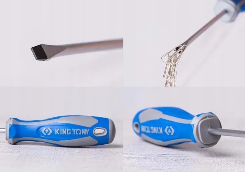 platte schroevendraaier 6,5x1,2 mm 150 mm by King Tony, Blue – product image