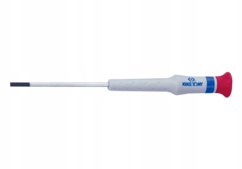 Precisie platte schroevendraaier 4,0 x 0,6 x 75mm von King Tony, Blau – Produktbild