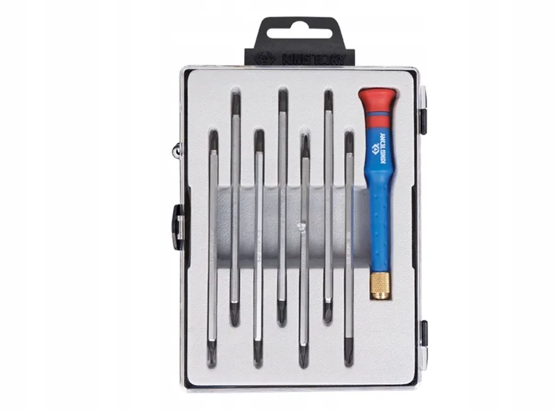 Precisie Schroevendraaierset 7 Delig met 7 Dubbelzijdige Bits de King Tony – image du produit