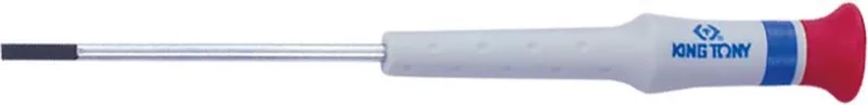 Precisie sleufschroevendraaier 2,0 x 75_14322003 by King Tony, Grey, Rood en blauw – product image
