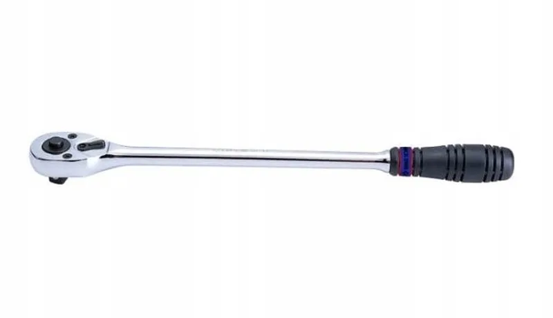 Ratel 1/2" 32 Tanden 250mm Chroom met Rubberen Handvat by King Tony – product image