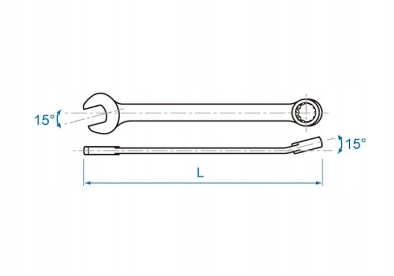 Ring dopsleutel 5,5 mm - 105 mm lengte från King Tony – produktbild