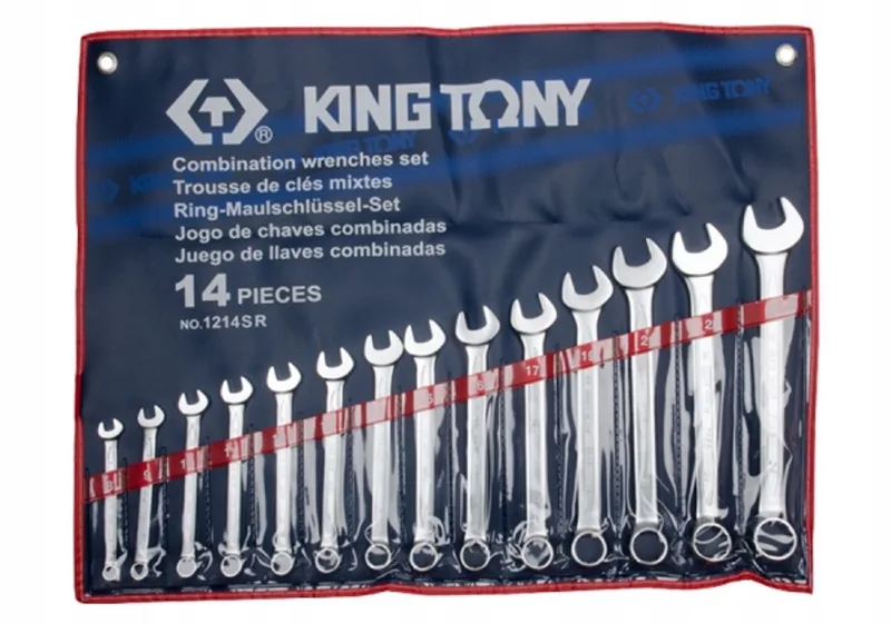 Ring Dopsleutelset Inch 5/16 - 1.1/4", 14 Delig de King Tony – image du produit