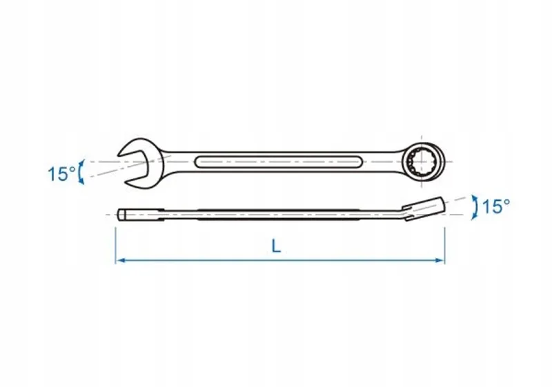 Ring- en dopsleutel 41 mm - 500 mm lang de King Tony – image du produit