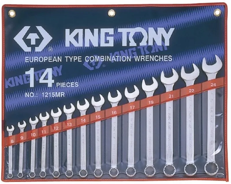 Ring-Steeksleutel Set 14 Delig Metrisch 8-24mm in Etui by King Tony – product image