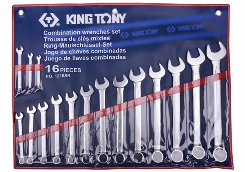 Ring Steeksleutel Set Inch 1/4"-1-1/4" 16 Delig by King Tony – product image