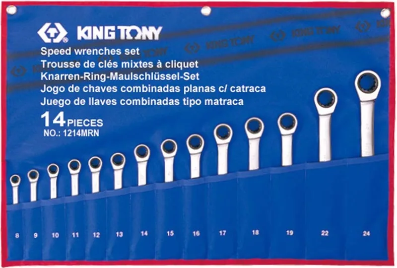 Ringratel Sleutelset 14 Delig 8-24mm by King Tony – product image