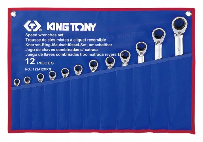 Ringsleutelset met Ratel, 12-delig, 8-24mm de King Tony – image du produit