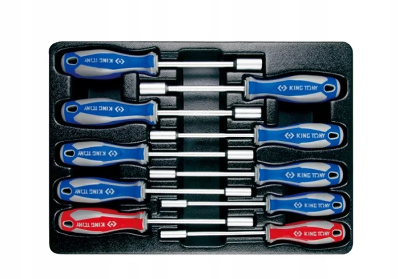 Schroevendraaierset met Dop 10 Delig 6-13mm + 1/4", 5/16" de King Tony – image du produit