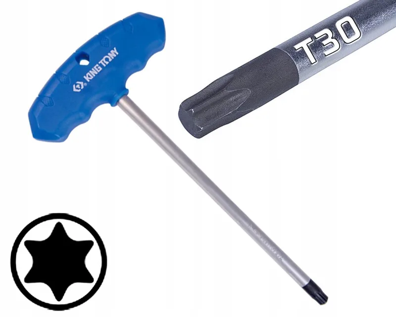T-sleutel Torx TX T30 x 150mm - Professioneel Gereedschap by King Tony – product image