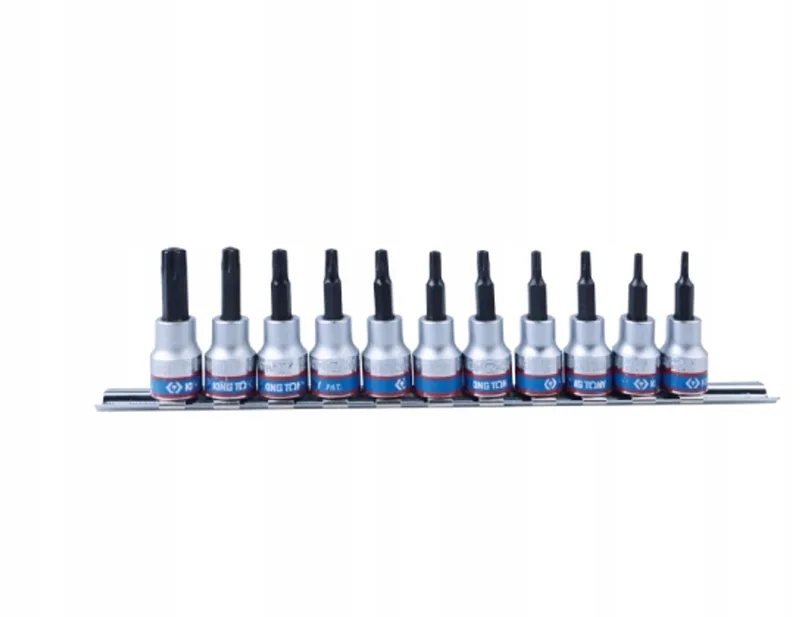 Torx Dopsleutelset 3/8" met Gat 11 Delig T8-T50 de King Tony – image du produit