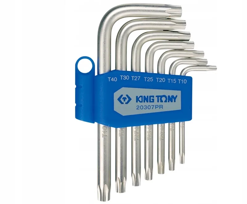 Torx inbussleutelset 7 Delig T10-T40 by King Tony – product image