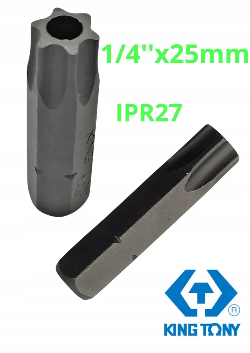 Torx Plus Bit 1/4" 25mm IPR27 met Beveiliging by King Tony – product image